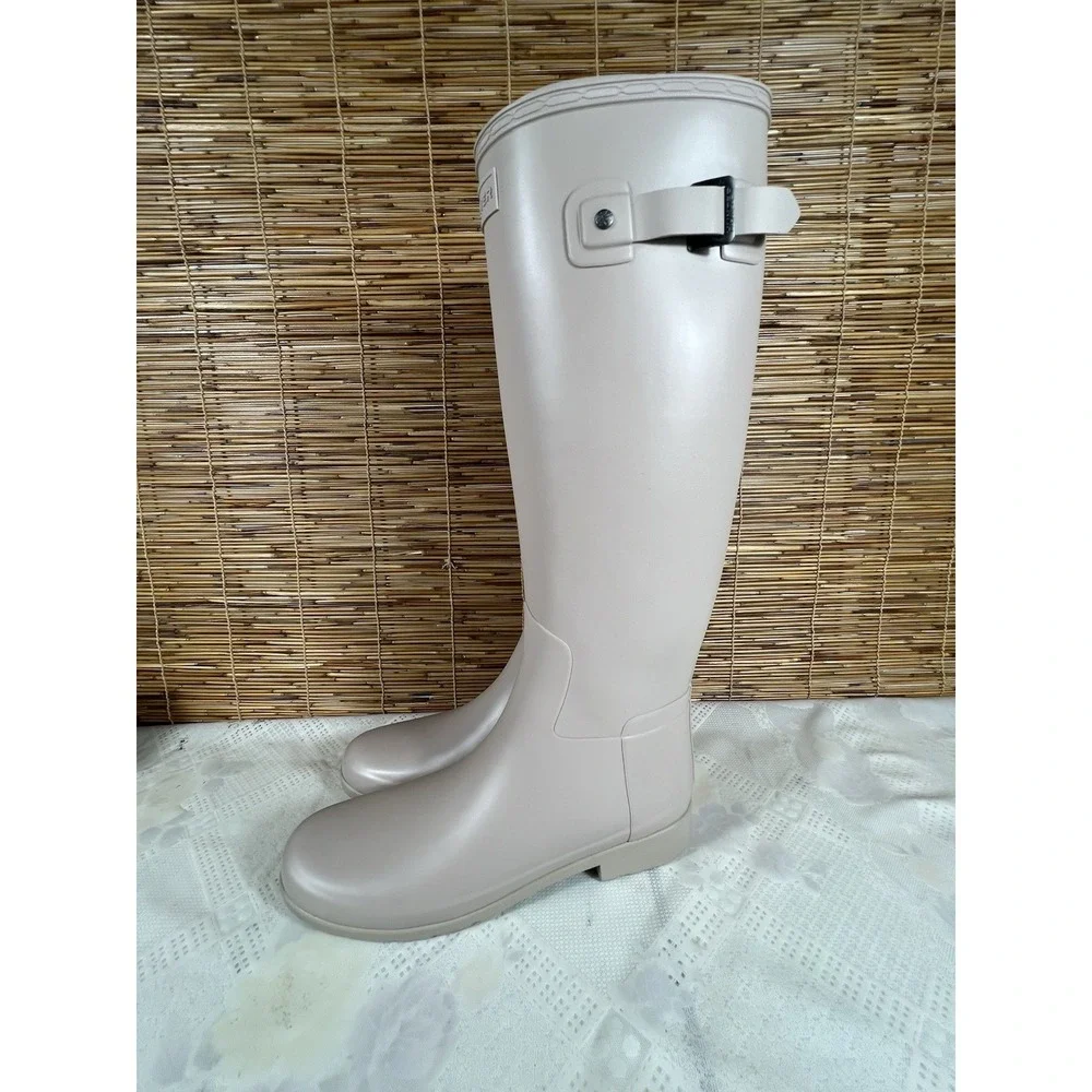 Hunter Original Tall Boot Light Natural  Women's Size 10M